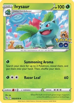 Ivysaur 002/78 - Pokemon GO