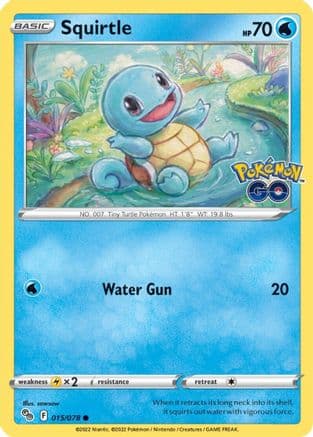 Squirtle 015/78 - Pokemon GO Reverse Holofoil