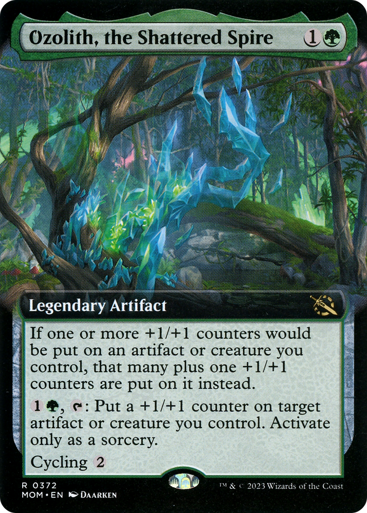 Ozolith, the Shattered Spire (Extended Art) [March of the Machine] Foil