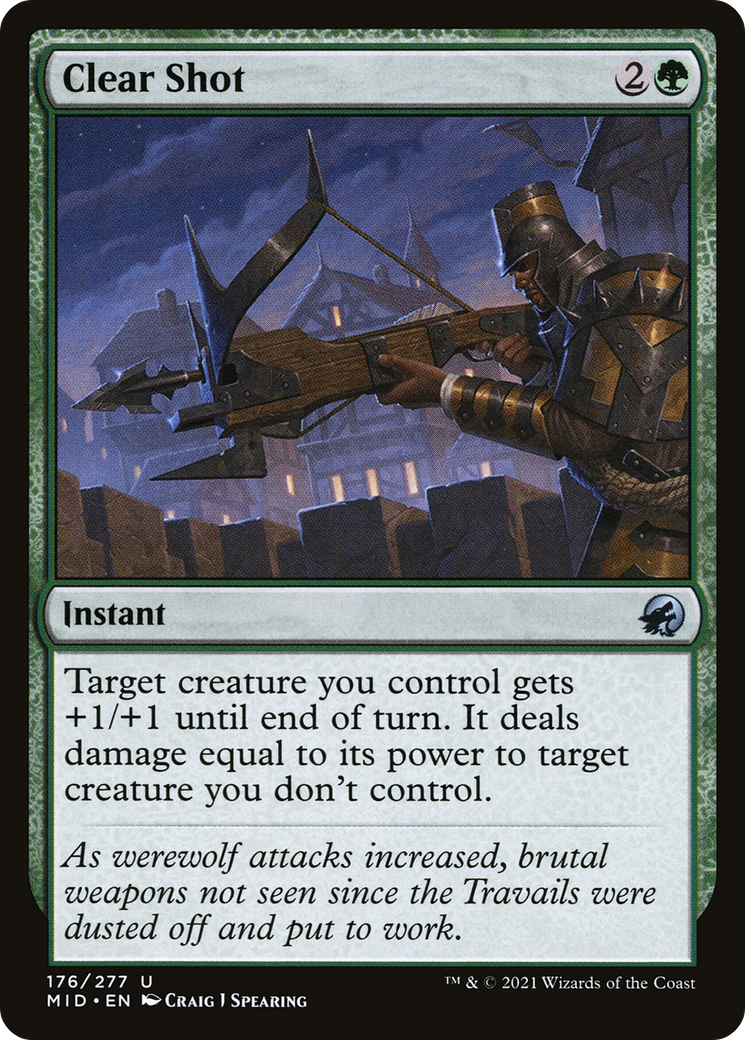 Clear Shot [Innistrad: Midnight Hunt] Foil