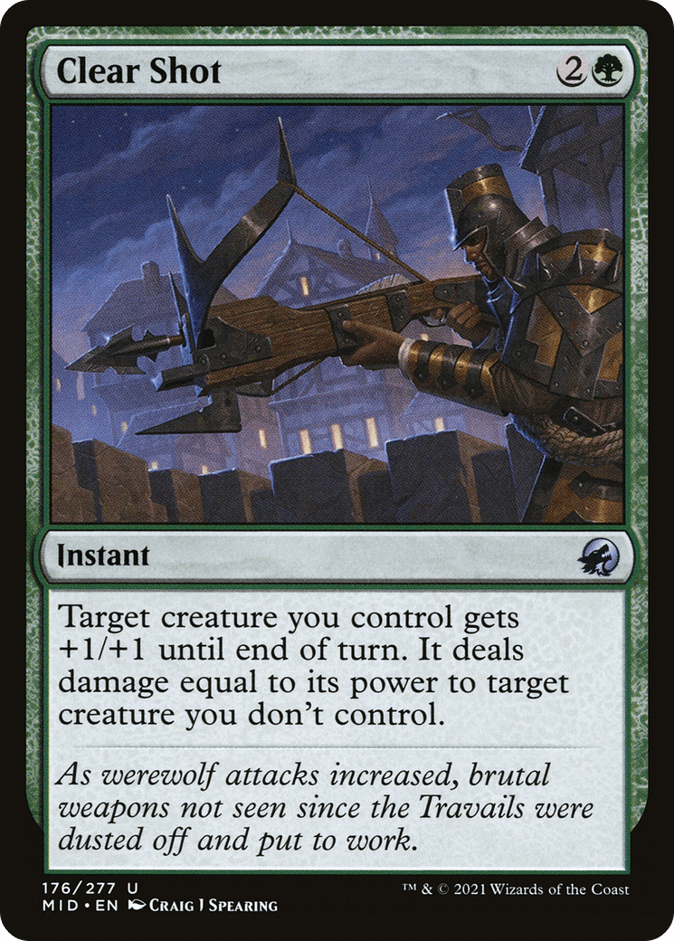 Clear Shot [Innistrad: Midnight Hunt] Foil