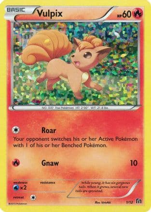 Vulpix 1/12 - McDonalds Promos 2016 Holofoil