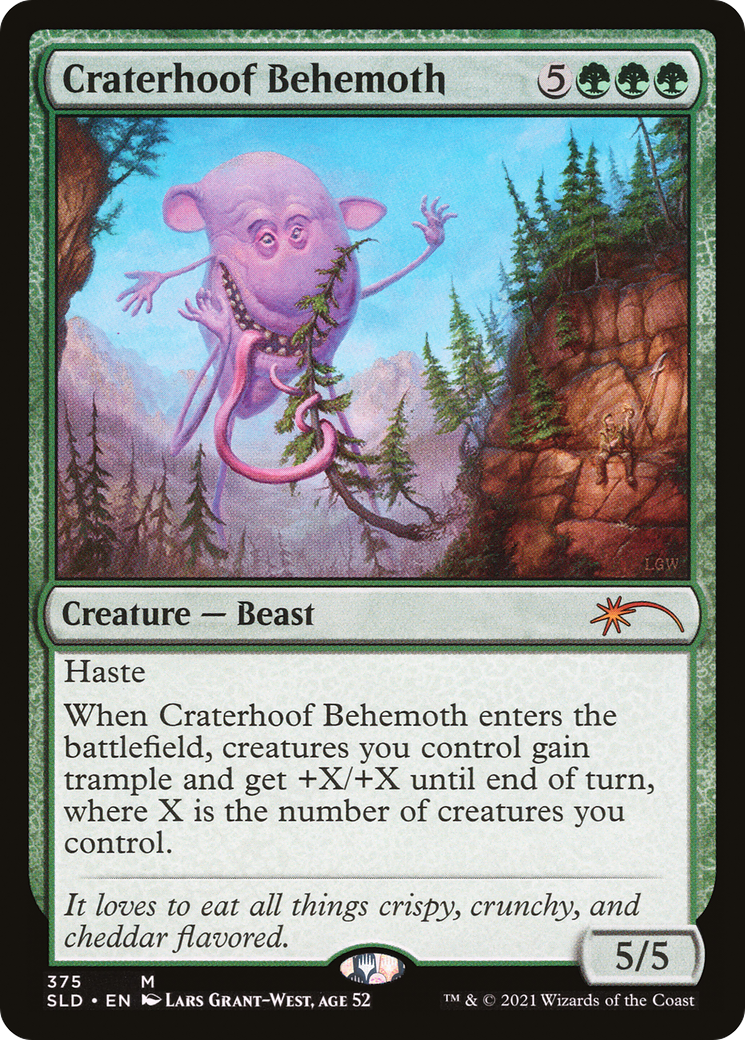 Craterhoof Behemoth (375) [Secret Lair Drop Series] Foil