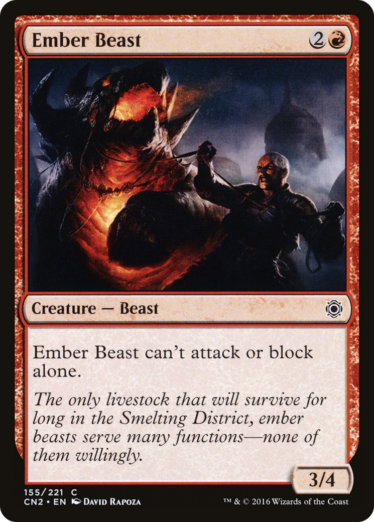 Ember Beast [Conspiracy: Take the Crown] Foil