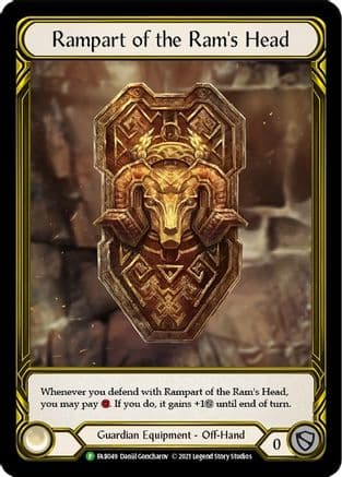 Rampart of the Ram's Head (Golden) - FAB049 (FAB049) - Flesh and Blood: Promo Cards