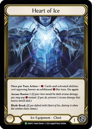 Heart of Ice (Golden) - FAB053 (FAB053) - Flesh and Blood: Promo Cards