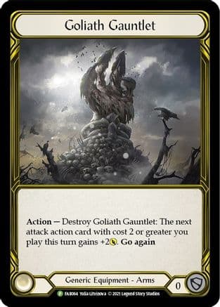 Goliath Gauntlet (Golden) - FAB064 (FAB064) - Flesh and Blood: Promo Cards