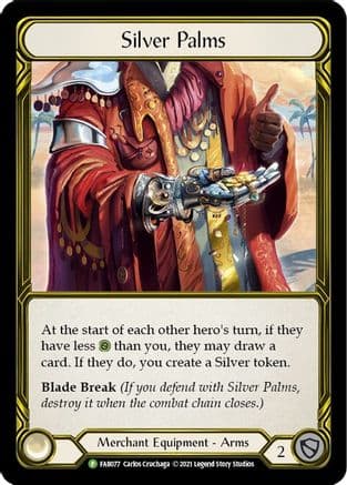 Silver Palms (Golden) - FAB077 (FAB077) - Flesh and Blood: Promo Cards
