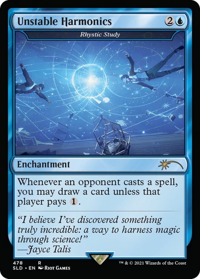 Rhystic Study - Unstable Harmonics [Secret Lair Drop Series] Foil