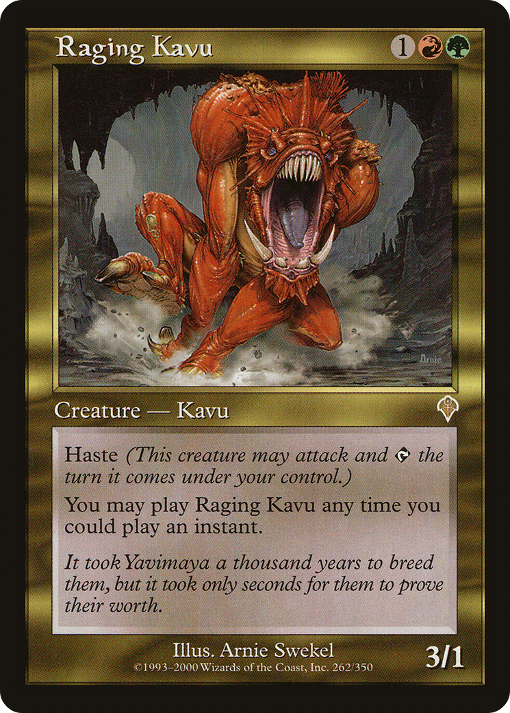 Raging Kavu [Invasion] Foil