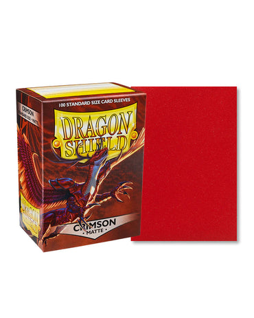 Dragon Shield Matte Sleeves | Standard Size | 100ct Crimson