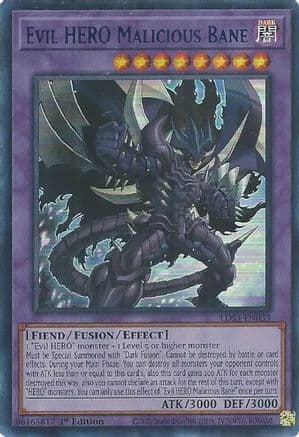 Evil HERO Malicious Bane (Blue) [LDS3-EN033] Ultra Rare