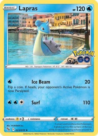 Lapras 023/78 - Pokemon GO Reverse Holofoil