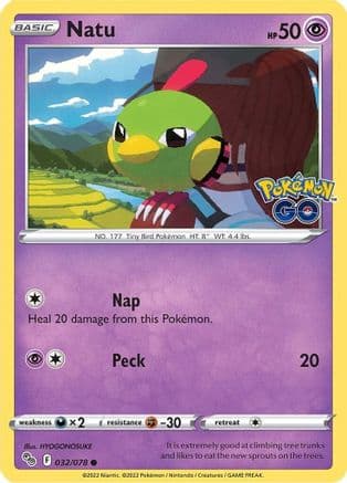 Natu 032/78 - Pokemon GO Reverse Holofoil