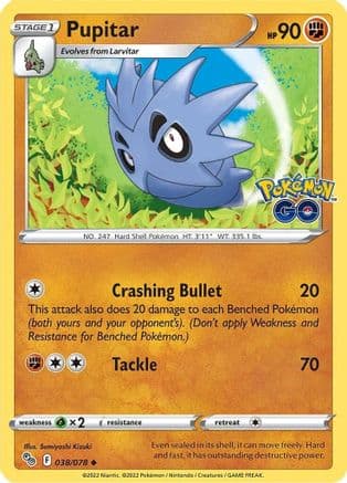 Pupitar 038/78 - Pokemon GO Reverse Holofoil
