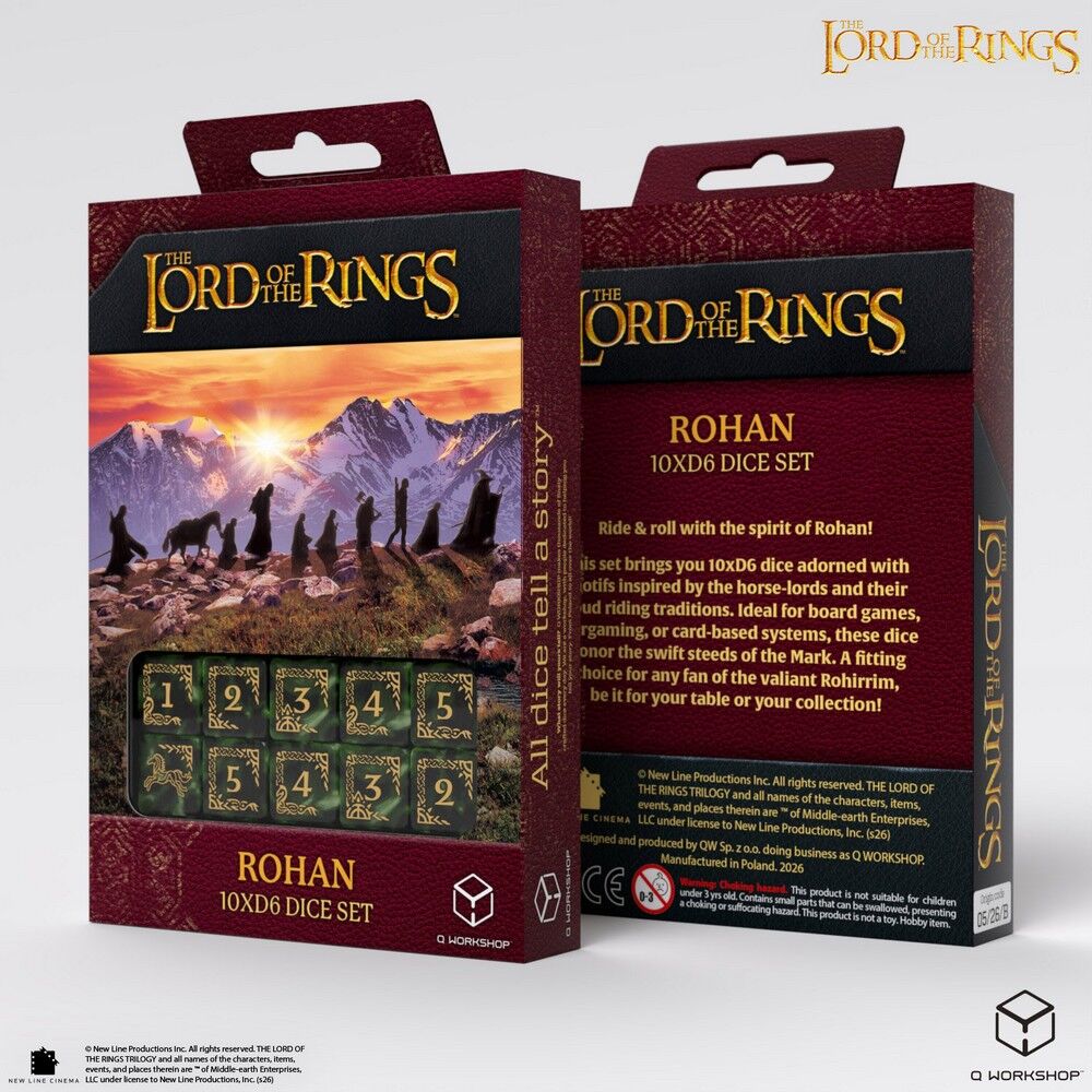 The Lord of the Rings | Rohan | 10 x D6 Dice Set