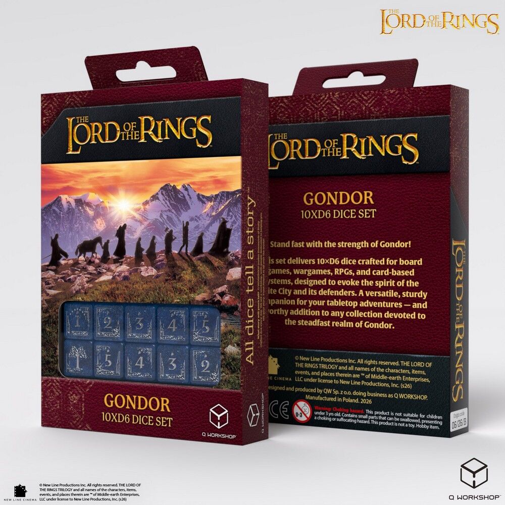 The Lord of the Rings | Gondor | 10 x D6 Dice Set