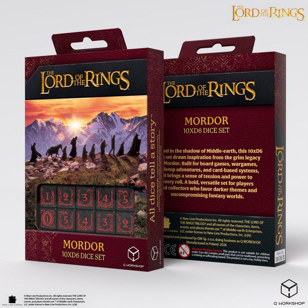 The Lord of the Rings | Mordor | 10 x D6 Dice Set