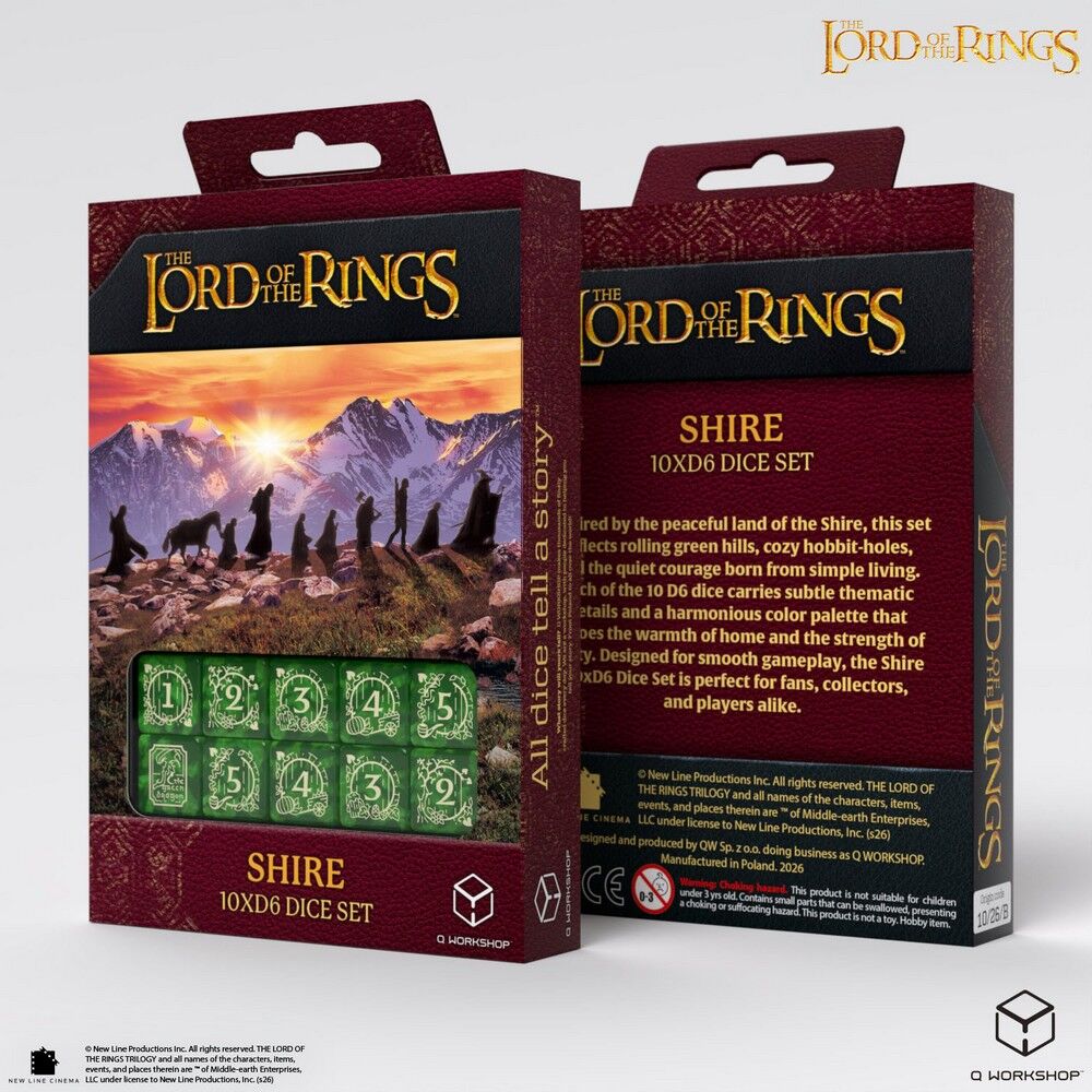 The Lord of the Rings | Shire | 10 x D6 Dice Set