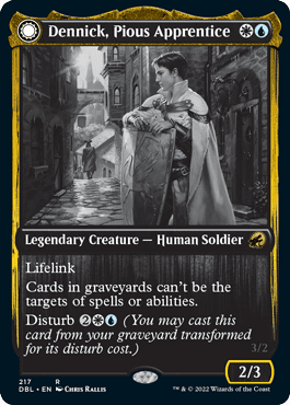 Dennick, Pious Apprentice // Dennick, Pious Apparition [Innistrad: Double Feature] Foil