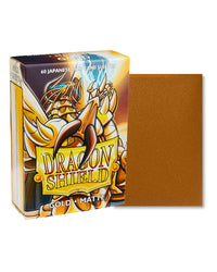 Dragon Shield Matte Sleeves | Japanese Size | 60ct Gold