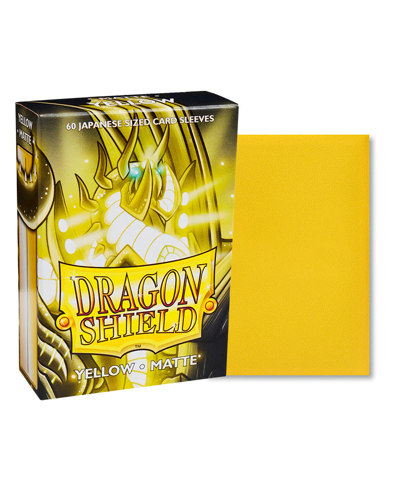 Dragon Shield | Japanese Size Sleeves | 60ct | Yellow (Matte)