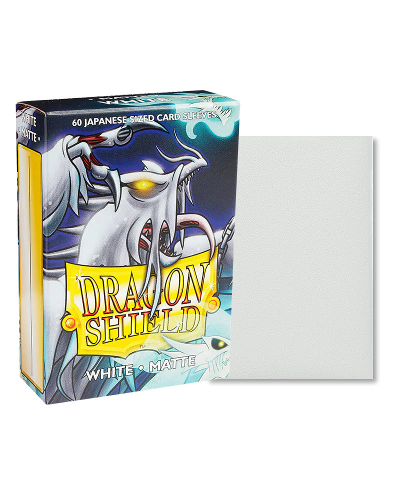 Dragon Shield | Japanese Size Sleeves | 60ct | White (Matte)