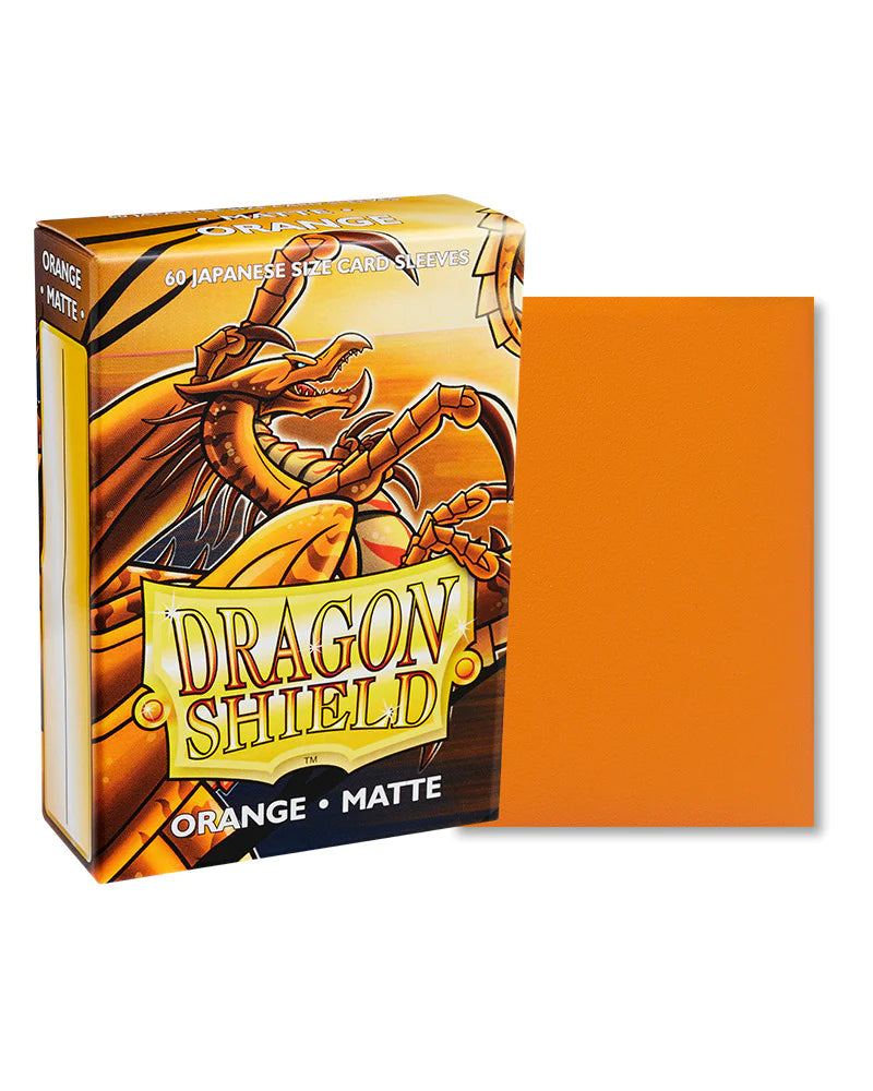 Dragon Shield | Japanese Size Sleeves | 60ct | Orange (Matte)