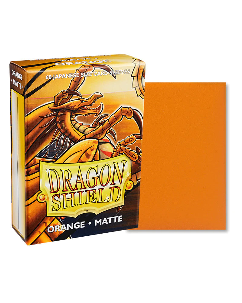Dragon Shield Matte Sleeves | Japanese Size | 60ct Orange