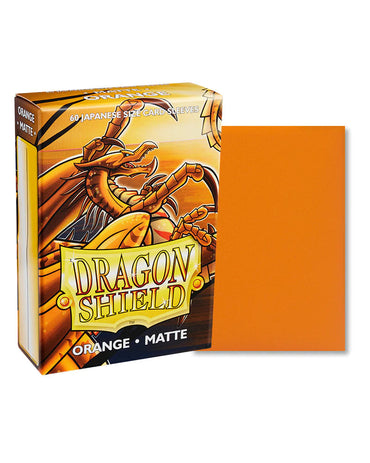 Dragon Shield Matte Sleeves | Japanese Size | 60ct Orange