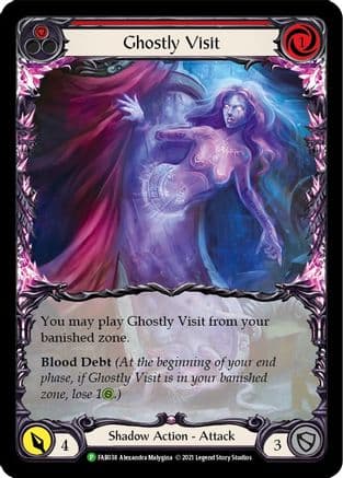Ghostly Visit (Red) - FAB038 (FAB038) - Flesh and Blood: Promo Cards