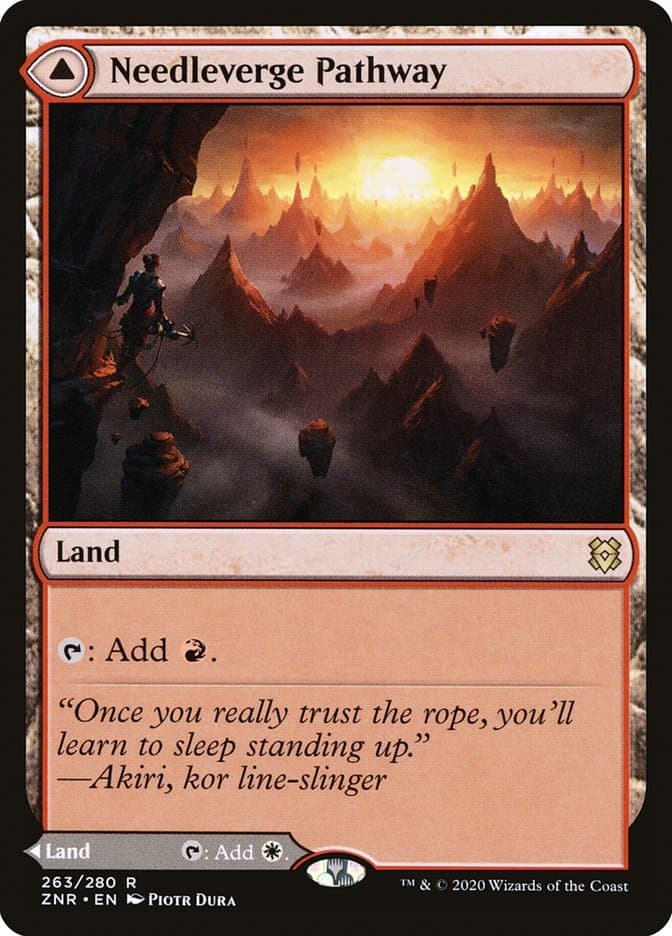 Needleverge Pathway // Pillarverge Pathway [Zendikar Rising] Foil
