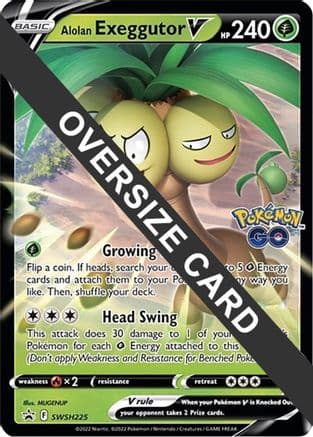 Alolan Exeggutor V SWSH225- Jumbo Cards Holofoil