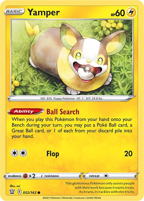 Yamper 052/163 (SWSH05: Battle Styles) 