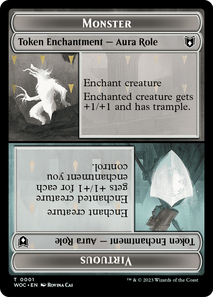 Monster // Virtuous (TWOC-001) - Wilds of Eldraine Commander Tokens
