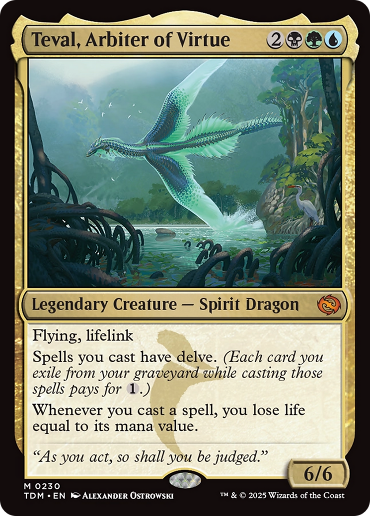 Teval, Arbiter of Virtue (230) [Tarkir: Dragonstorm]  Foil