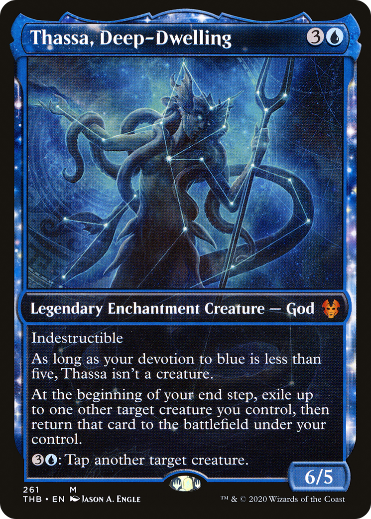 Thassa, Deep-Dwelling (Showcase) [Theros Beyond Death] Foil