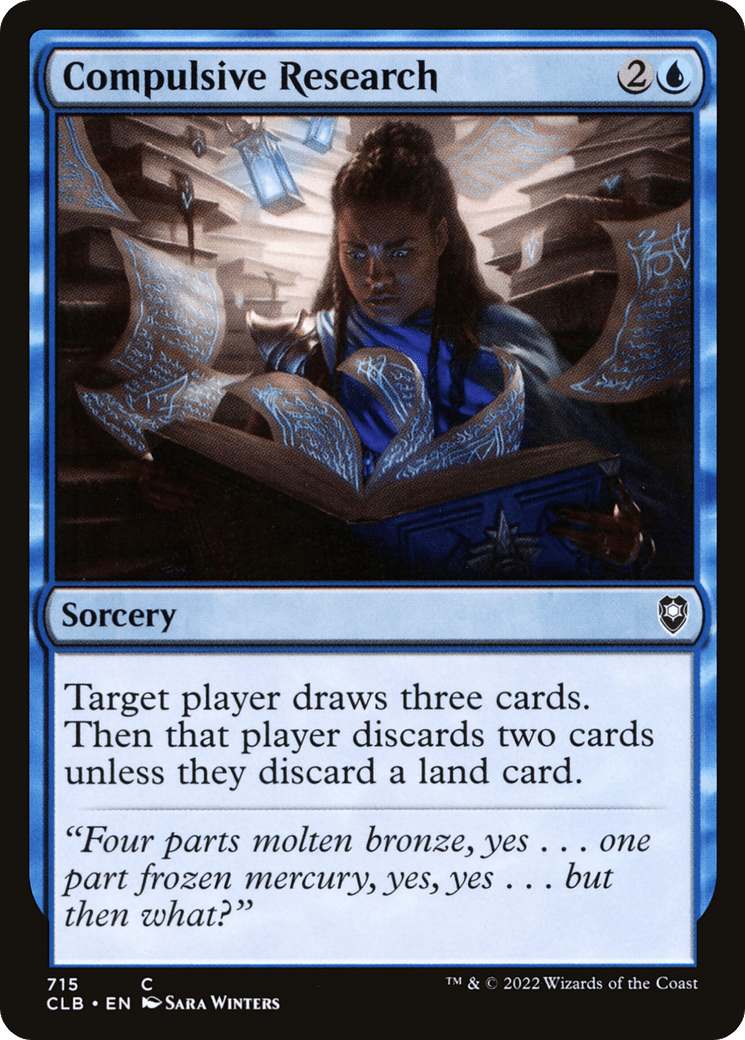 Compulsive Research [Commander Legends: Battle for Baldur's Gate]