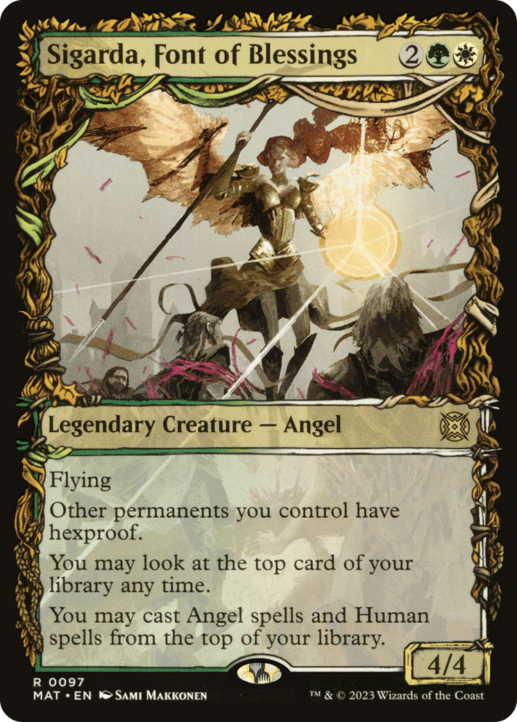 Sigarda, Font of Blessings (Showcase) [March of the Machine: The Aftermath] Foil
