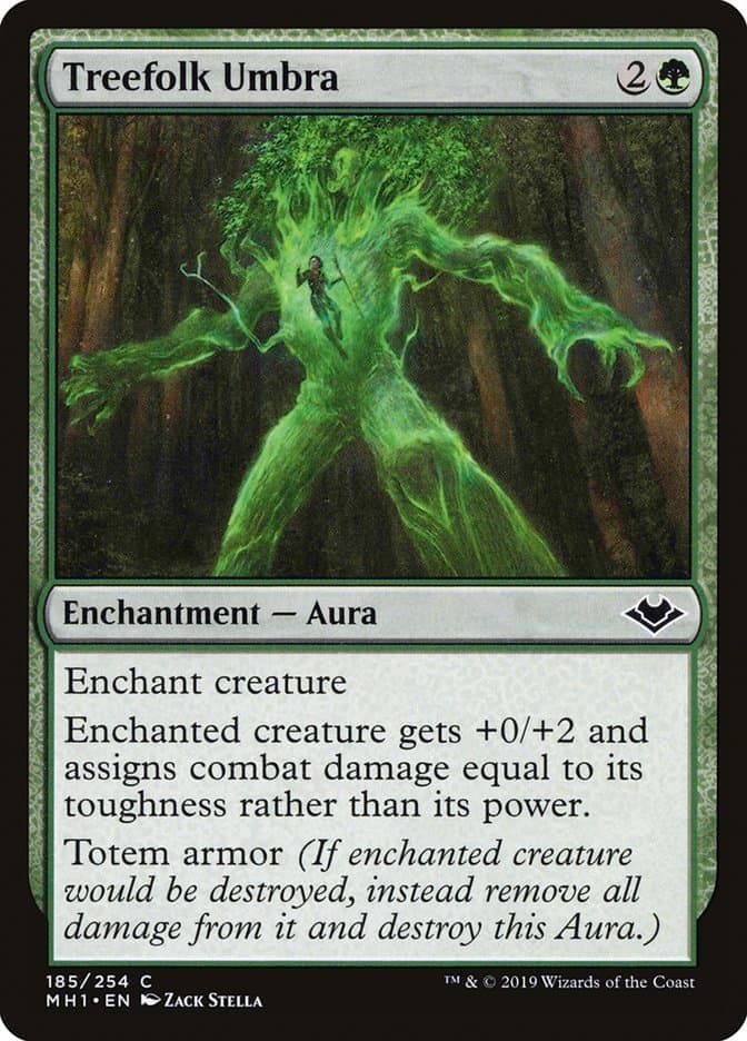 Treefolk Umbra [Modern Horizons] Foil