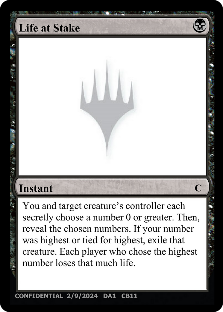 Life at Stake (DA1-CB11A) - Unknown Event