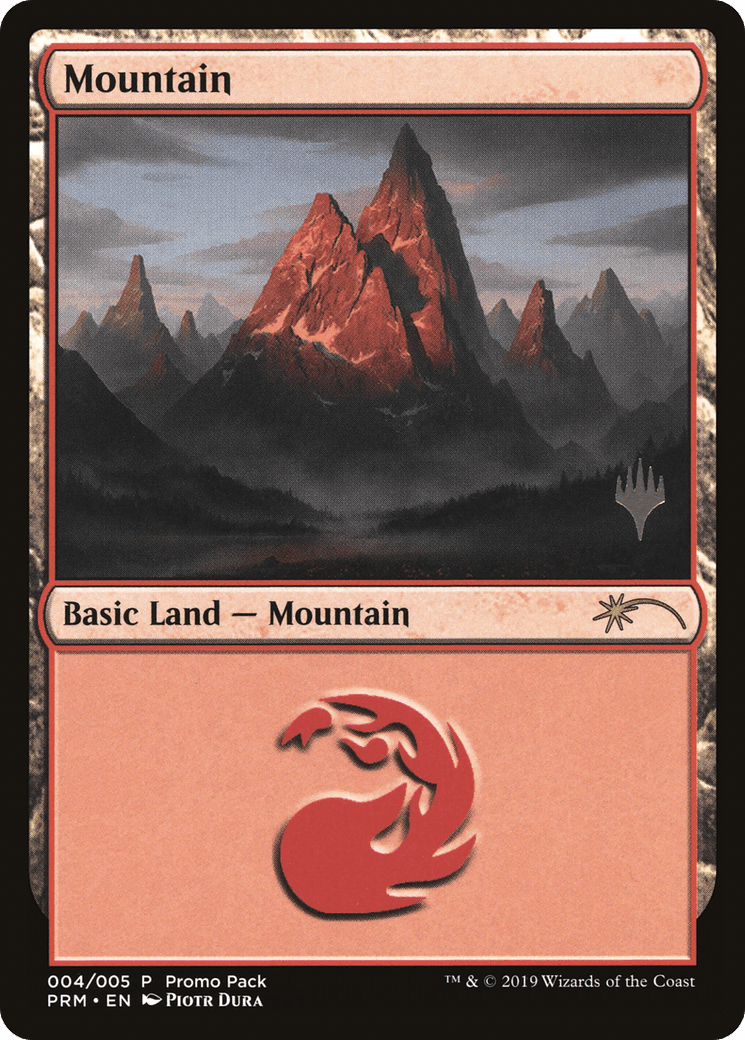 Mountain (4) [Core Set 2020 Promo Pack] Foil