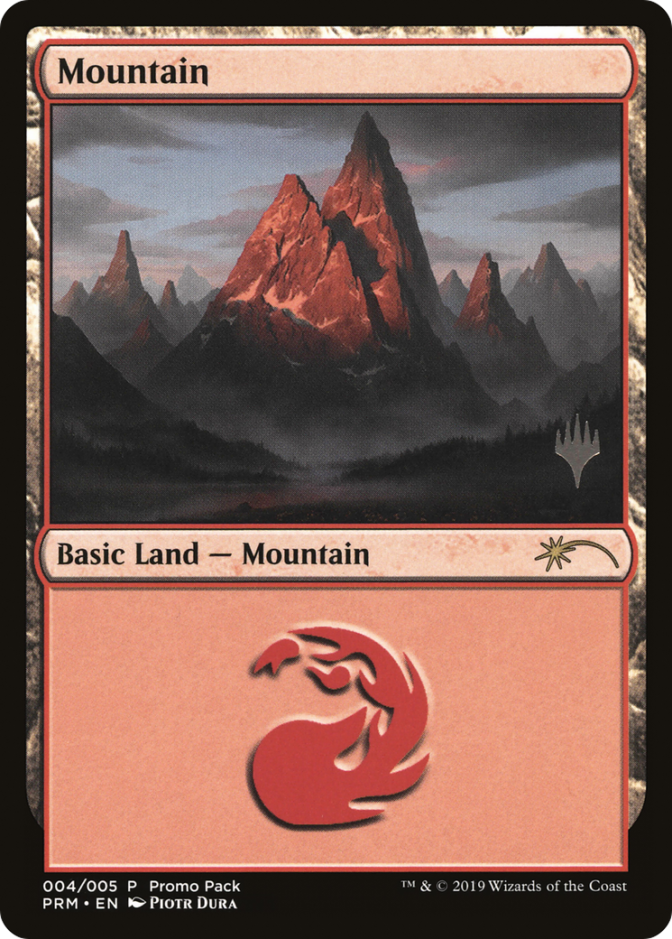 Mountain (4) [Core Set 2020 Promo Pack] Foil
