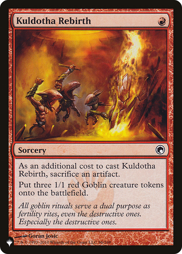Kuldotha Rebirth |  (SOM-96) [The List]