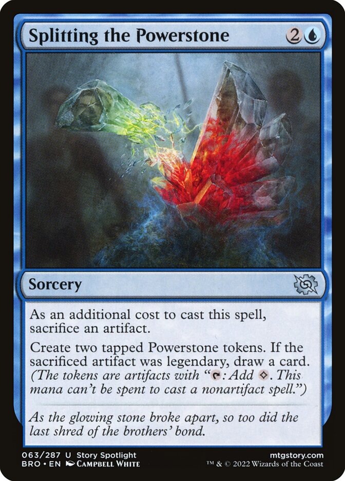 Splitting the Powerstone 63/287 (The Brothers' War) 