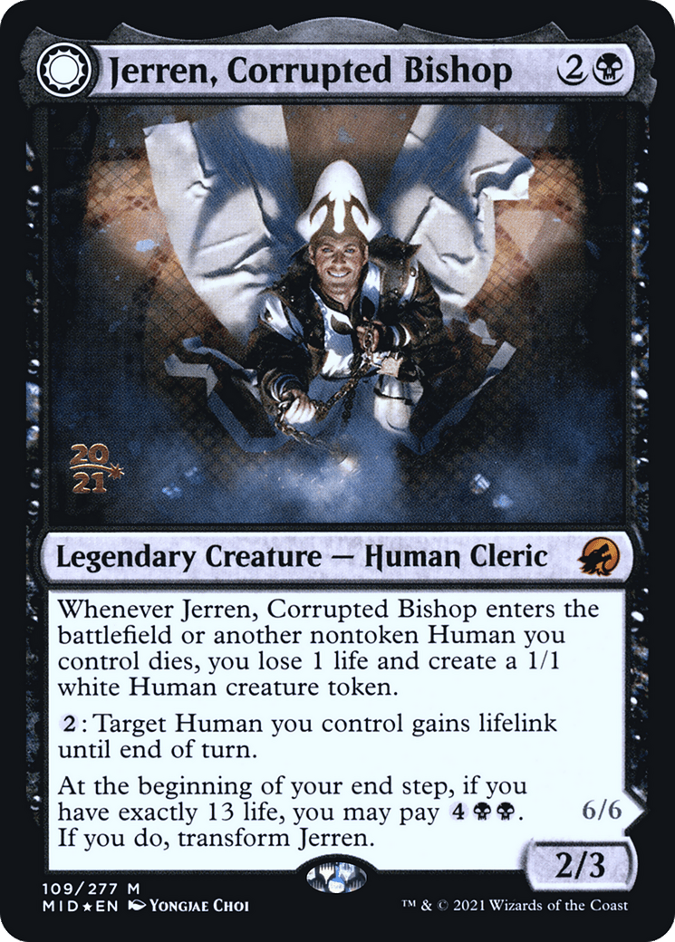 Jerren, Corrupted Bishop // Ormendahl, the Corrupted [Innistrad: Midnight Hunt Prerelease Promos]