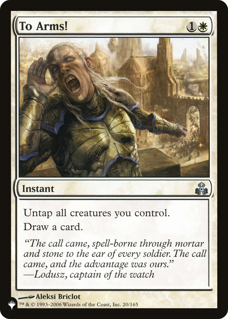 To Arms! |  (GPT-20) [The List]