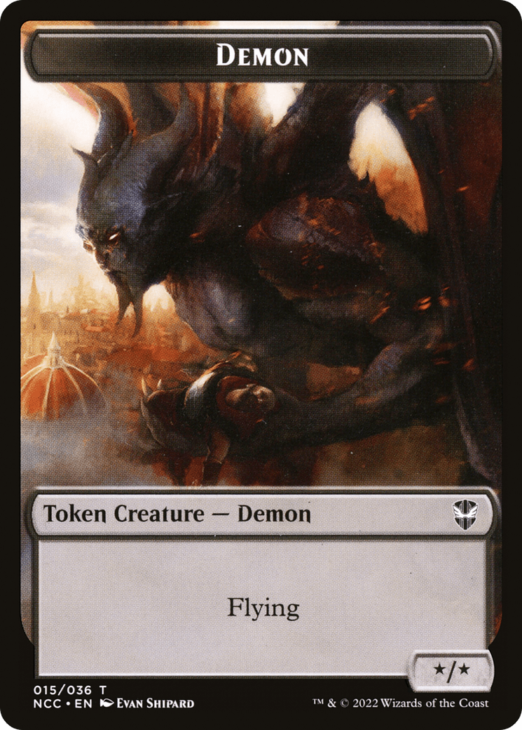 Demon (TNCC-015) - New Capenna Commander Tokens Foil