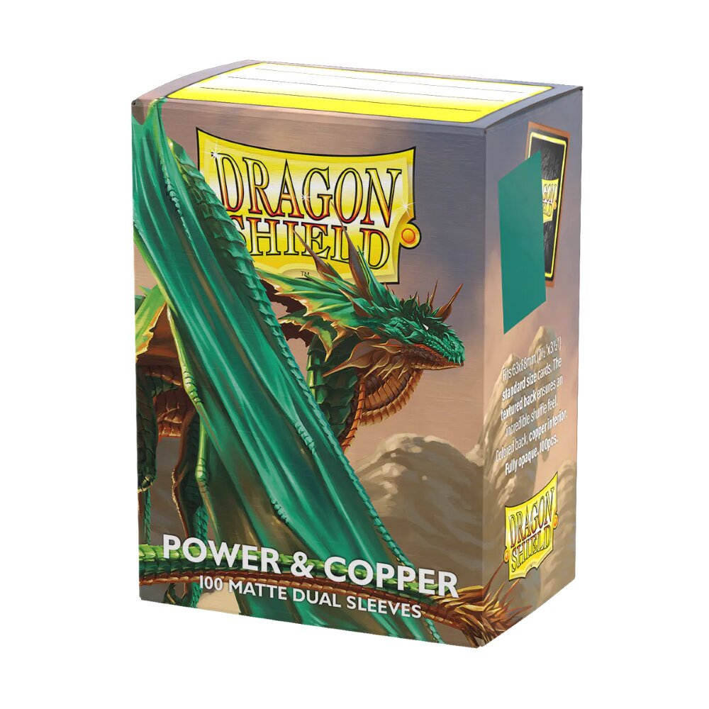 Dragon Shield | Standard Size Sleeves | 100ct | Power & Copper (Dual Matte)