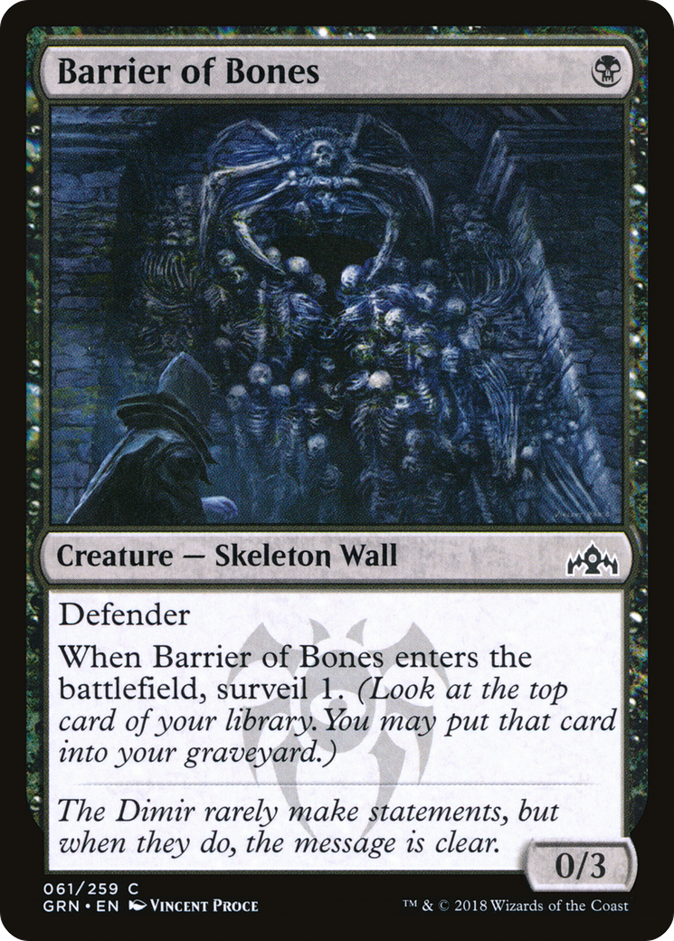 Barrier of Bones [Guilds of Ravnica] Foil